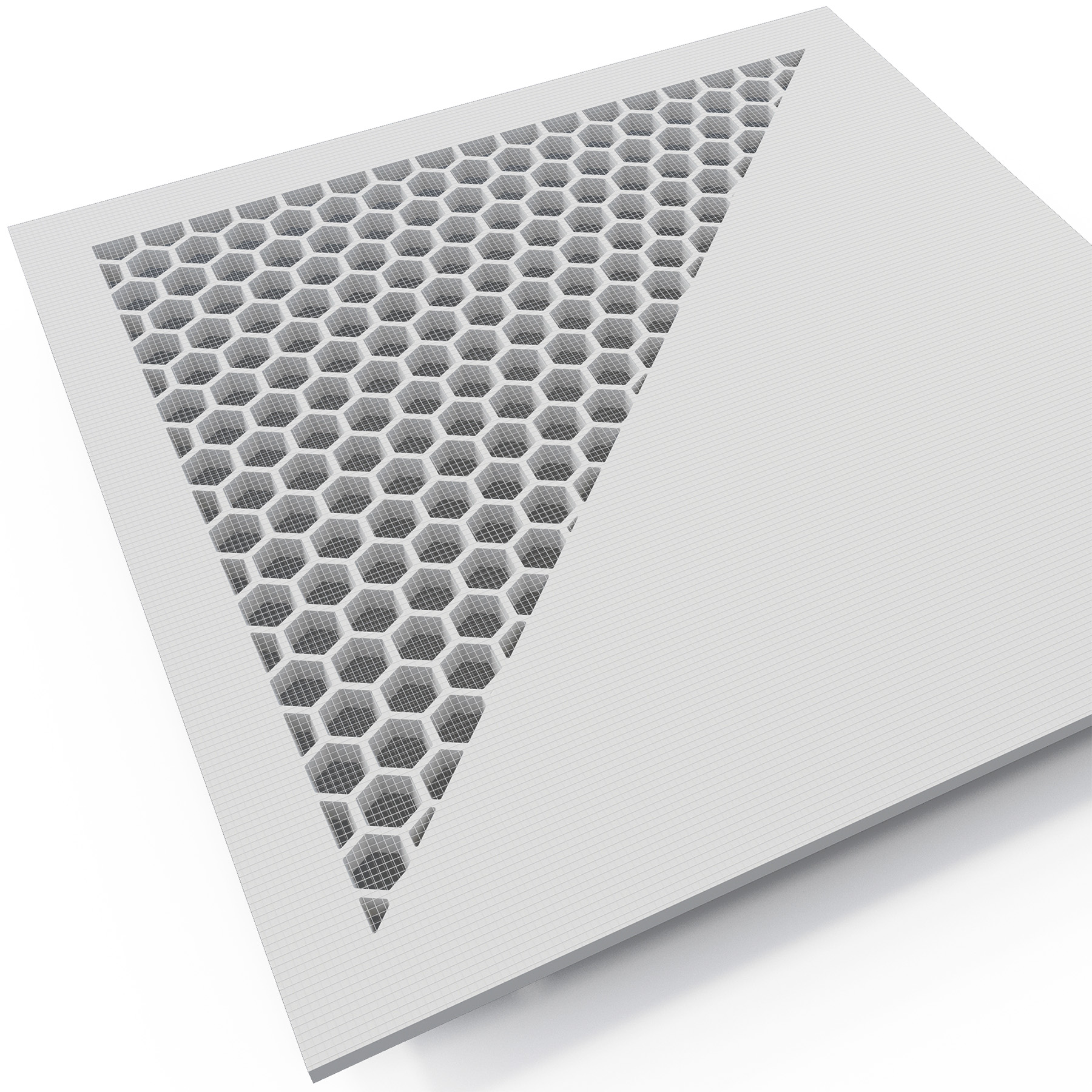 Плита підвісної стелі TANGO BeautyWalls 600×600×13мм, гіпсоперлітова, перфорована, клас НГ (A1), Україна